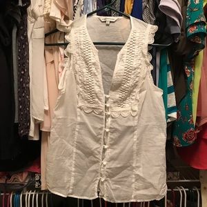 Express white sleeveless top